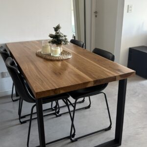 Mesa Genova Madera Maciza Petiribi y Hierro