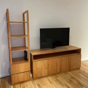 Rack de Tv con Estanteria Paraiso Siena