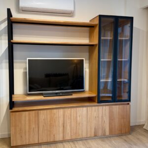 Modular Vajillero Cristalero Rieti Vidrio Paraiso y Hierro